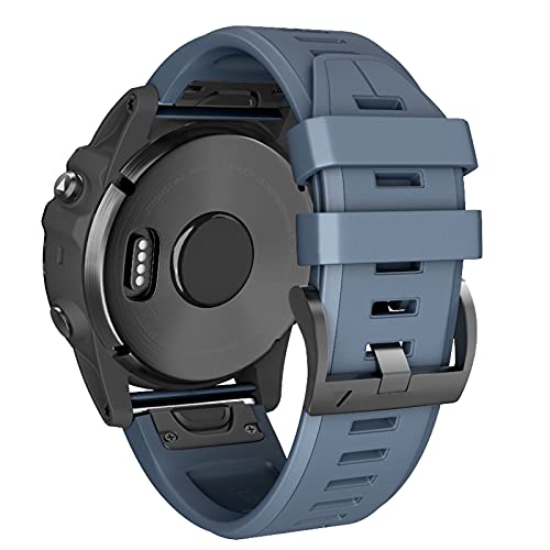 ANBEST Pulsera de Silicona Compatible con Garmin Fenix ​​5/Fenix ​​6 Correa, Brazalete de Liberación Rápida Para Fenix ​​5 Plus/Fenix ​​6 Pro/Forerunner 935/945, Roca