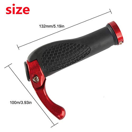 Andux Quid puños para Manillar para Bicicleta MTB floding Bike Horn Tipo zxc-cb02 , Rojo