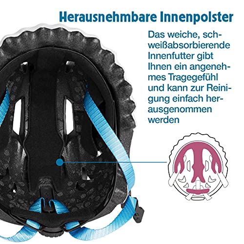 ANIMILES Casco de bicicleta para niños – ligero casco para bicicleta, correr, skateboard, patinete, casco infantil para niños pequeños, niñas, niños de 3 a 8 años, tamaño ajustable 49 a 55 cm