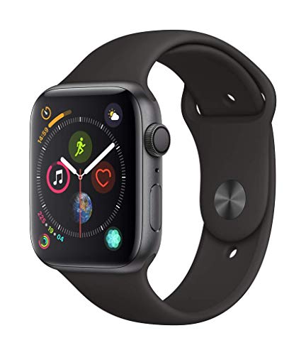 Apple Watch Series 4 (GPS, 44mm) Aluminio en Gris Espacial - Correa Deportiva Negro