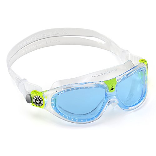 Aqua Sphere Kid's Seal 2 gafas de natación regulares, lente transparente/azul, talla única