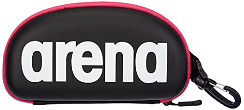 Arena 000001E048-509 Estuche para Gafas de natación, Unisex Adulto, Negro/Fucsia (Black White Fuchsia), Universal