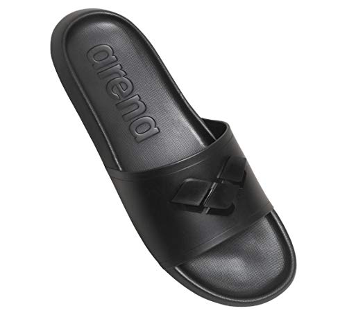 Arena Badesandale Mario, Sandalias Deportivas Unisex Adulto, Black/Black/Black, 45 EU