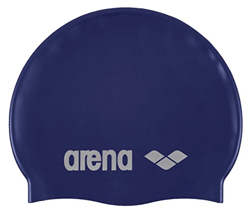 Arena Classic Gorro de Natación, Unisex Adulto, Azul (Denim/Silver), Talla Única