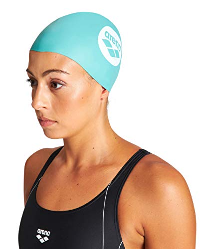 Arena Reversible Cap Swim Caps, Adultos Unisex, Verde / Estampado, TU