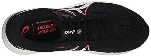 Asics Gel-Contend 7, Zapatillas para Correr Hombre, Black/Electric Red, 42 EU