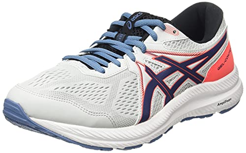 Asics Gel-Contend 7, Zapatillas para Correr Hombre, Glacier Grey/Thunder Blue, 44.5 EU