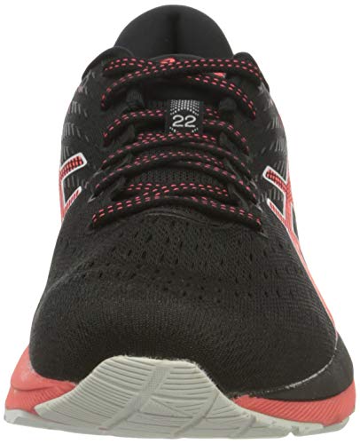 Asics Gel-Cumulus 22 Tokyo, Road Running Shoe Hombre, Black/Sunrise Red, 42.5 EU