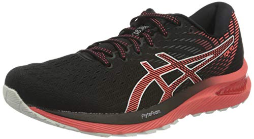 Asics Gel-Cumulus 22 Tokyo, Road Running Shoe Hombre, Black/Sunrise Red, 42.5 EU