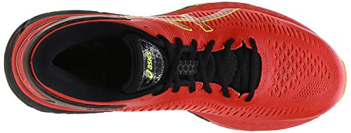 Asics Gel-Kayano 25, Zapatillas de Running Hombre, Rojo (Cherry Tomato/Safety Yellow 801), 40.5 EU