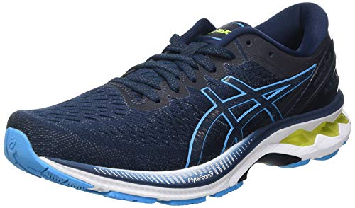 Asics Gel-Kayano 27, Road Running Shoe Hombre, Bleu Bleu Cyan, 43.5 EU