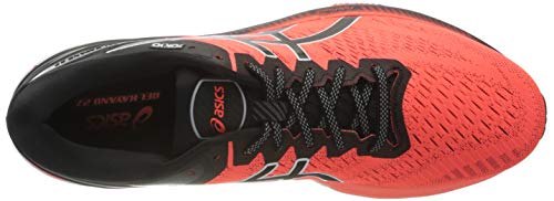 Asics Gel-Kayano 27 Tokyo, Road Running Shoe Hombre, Sunrise Red/Black, 41.5 EU