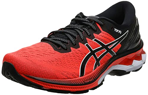 Asics Gel-Kayano 27 Tokyo, Road Running Shoe Hombre, Sunrise Red/Black, 42.5 EU