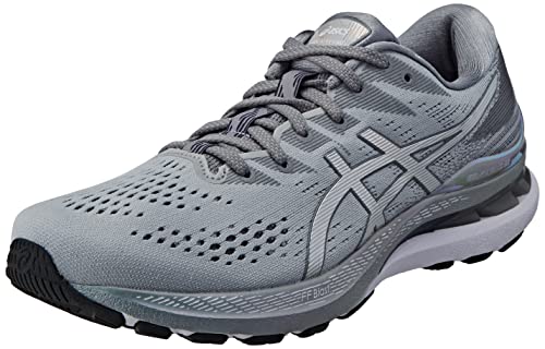 Asics Gel-Kayano 28 Platinum, Running Shoe Hombre, Piedmont Grey/White, 44 EU