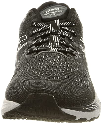 Asics Gel-Kayano 28, Running Shoe Hombre, Black/White, 42.5 EU