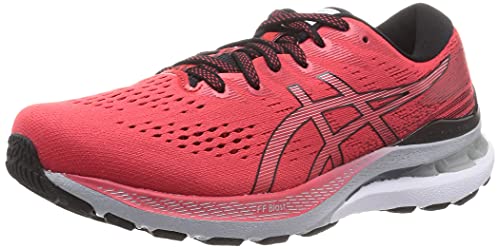 Asics Gel-Kayano 28, Running Shoe Hombre, Electric Red/Black, 42 EU