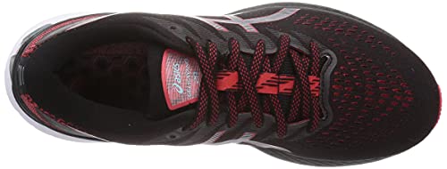 ASICS Gel-Kayano 28, Zapatilla para Correr en Carretera Hombre, Black/Electric Red, 49 EU