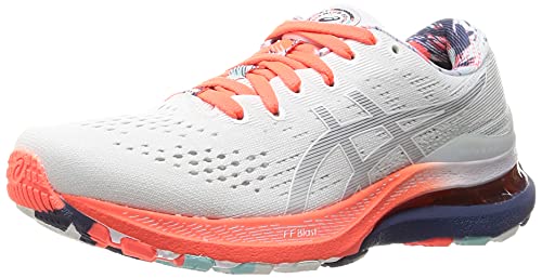 ASICS Gel-Kayano 28, Zapatillas de Running Mujer, White Thunder Blue, 39 EU