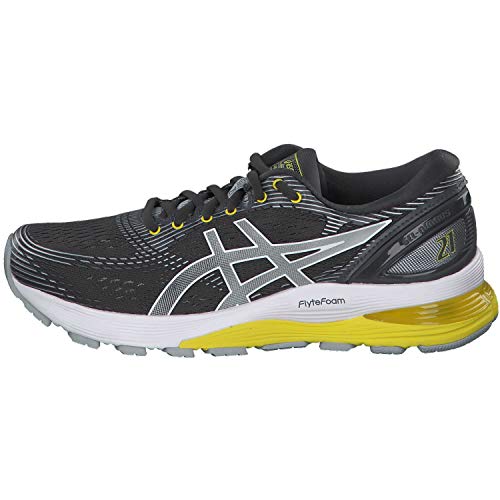 Asics Gel-Nimbus 21, Zapatillas de Running Mujer, Gris (Dark Grey/Mid Grey 021), 38 EU