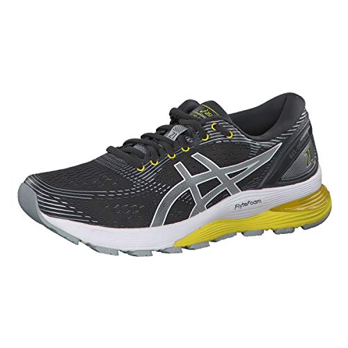 Asics Gel-Nimbus 21, Zapatillas de Running Mujer, Gris (Dark Grey/Mid Grey 021), 38 EU