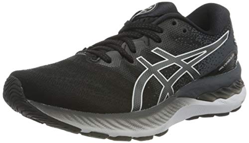 Asics Gel-Nimbus 23, Road Running Shoe Mujer, Black/White, 40 EU