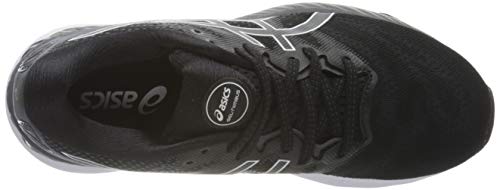 Asics Gel-Nimbus 23, Road Running Shoe Mujer, Black/White, 40.5 EU