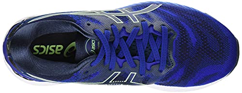 Asics Gel-Nimbus 23, Zapatillas para Correr Hombre, Monaco Blue/Bright Lime, 43.5 EU