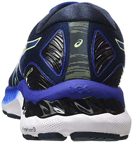 Asics Gel-Nimbus 23, Zapatillas para Correr Hombre, Monaco Blue/Bright Lime, 43.5 EU