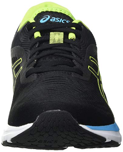 Asics Gel-Pulse 12, Road Running Shoe Hombre, Black/Hazard Green, 42 EU