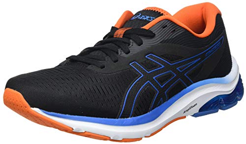 Asics Gel-Pulse 12, Road Running Shoe Hombre, Black/Reborn Blue, 42 EU