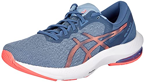 Asics Gel-Pulse 13, Zapatillas para Correr Mujer, Storm Blue/Blazing Coral, 38 EU