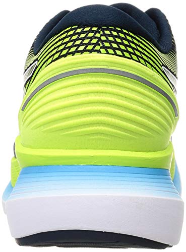 Asics GlideRide 2, Zapatos para Correr Hombre, French Blue/Hazard Green, 43.5 EU