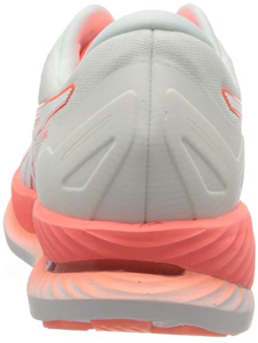 Asics Glideride Tokyo, Road Running Shoe Mujer, White/Sunrise Red, 39.5 EU