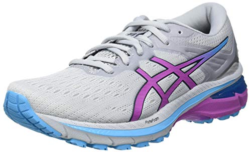 Asics GT-2000 9, Road Running Shoe Mujer, Piedmont Grey/Digital Grape, 39 EU