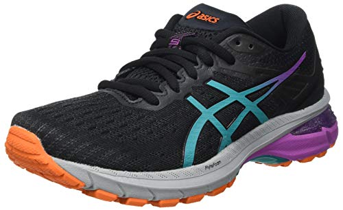 Asics GT-2000 9 Trail, Road Running Shoe Mujer, Black/Baltic Jewel, 37 EU