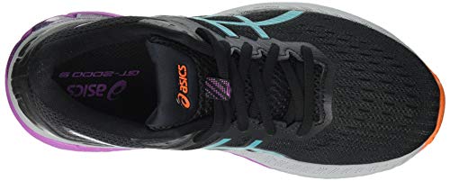 Asics GT-2000 9 Trail, Road Running Shoe Mujer, Black/Baltic Jewel, 37 EU