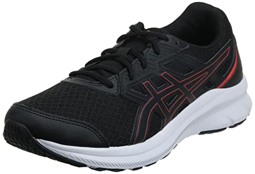 Asics Jolt 3, Running Shoe Hombre, Black/Electric Red, 44.5 EU