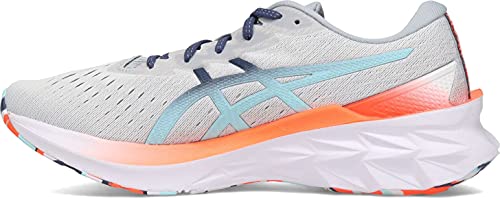 ASICS Novablast 2 Zapatillas de running para hombre, Glacier Grey/Thunder Blue, 43.5 EU