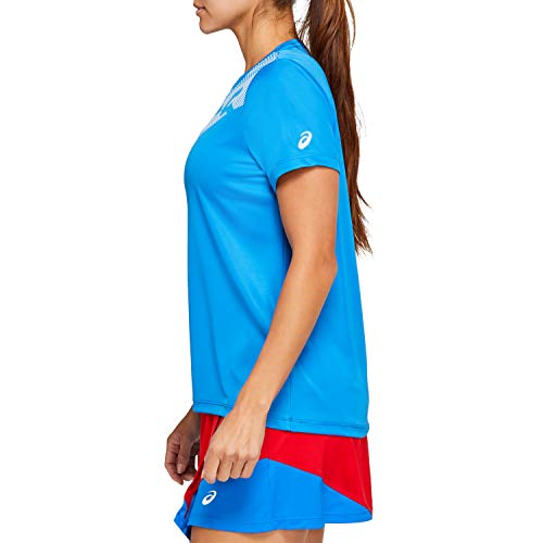 Asics Practice W GPX tee Camiseta, Mujer, Electric Blue, S