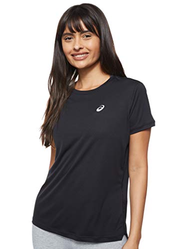 ASICS Silver SS Top Camiseta, Mujer, Performance Black, XS