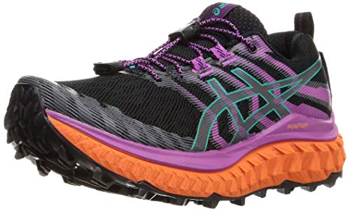 Asics Trabuco MAX, Zapatilla de Trail Running Mujer, Black/Digital Grape, 38 EU