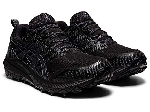 ASICS Women's Gel-Trabuco 9 Trail Running Shoes, 5.5M, Black/Carrier Grey