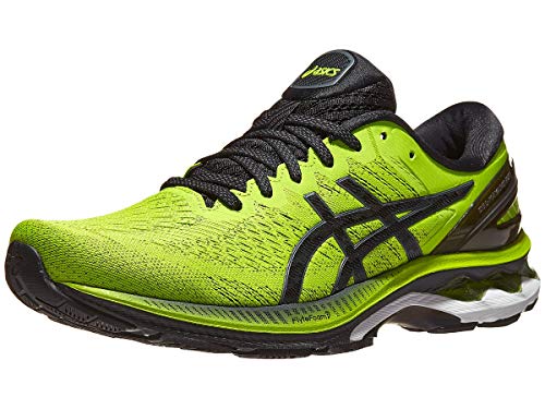 Asics Zapatillas de running Gel-Kayano 27 para hombre, Azul (Piel de Lima/Negro), 44.5 EU