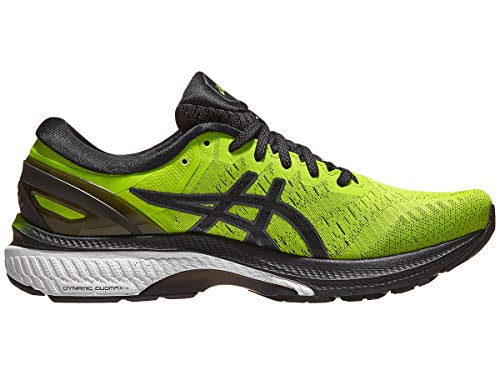 Asics Zapatillas de running Gel-Kayano 27 para hombre, Azul (Piel de Lima/Negro), 44.5 EU