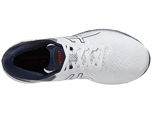 Asics Zapatillas de running Gel-Kayano 27 para hombre, Blanco (Blanco (White/Peacoat)), 44.5 EU