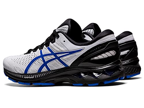 ASICS Zapatillas de running Gel-Kayano 27 para hombre, blanco (Blanco/Azul ilusión), 42 EU