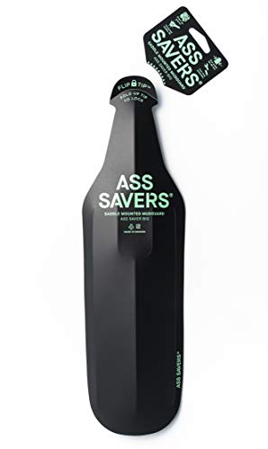 ASS SAVERS ASB-1-BLK Guardabarros, Unisex, Negro, Big