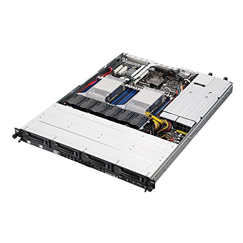 ASUS RS500-E8-RS4 V2 - Servidor para Montaje en Rack (2 sockets 2011-3/Intel C612/DDR4/S-ATA/600/1U, Color Plateado