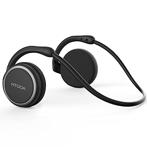 Auriculares Bluetooth 4.2 Deportivos Inalámbricos Cascos,Inalámbricos Running Impermeable Cascos Correr con Micrófono,Hi-Fi Sonido Estéreo,12 Horas de Juego,Gimnasio (Negro)