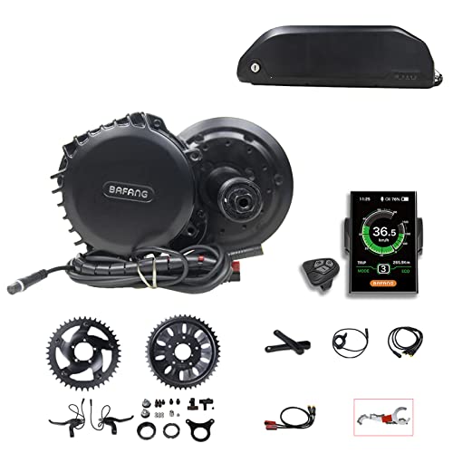 Bafang Bicicleta Eléctrica Motor Central BBS03B BBSHD Kit de Conversión 48V 1000W Motor Central con Batería de 52V 16Ah / 20Ah (Opcional) 48V1000W-C18-42T-100-52V 16AH